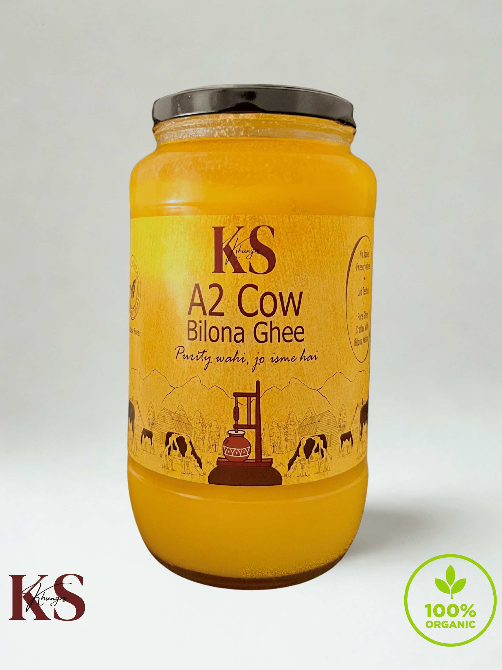 A2 Desi Cow Bilona Ghee1000ml