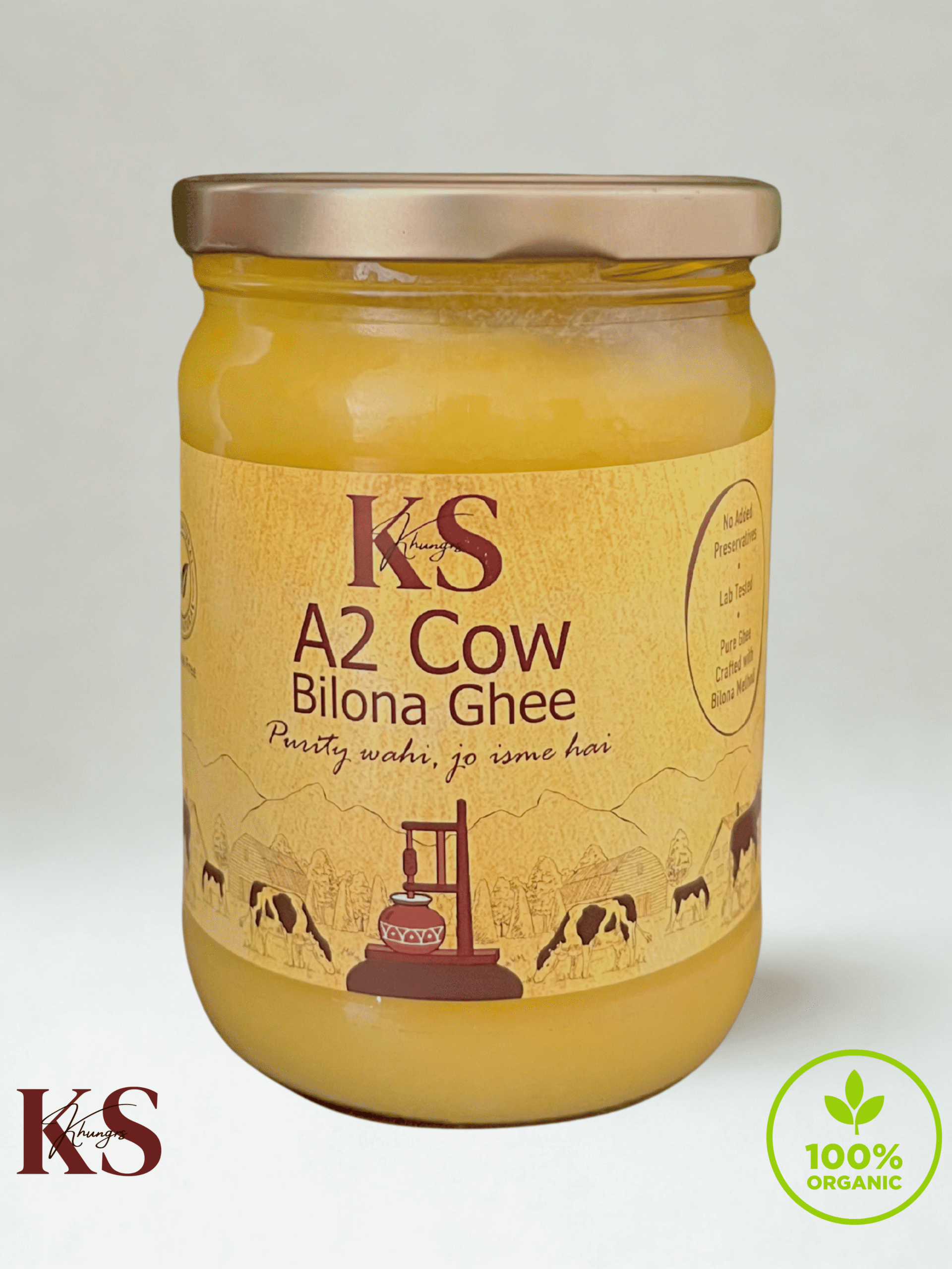 A2 Desi Cow Bilona Ghee 500ml